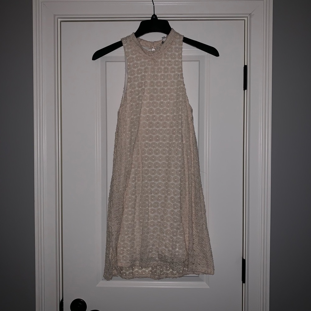 Francesca’s Cream Shift Dress